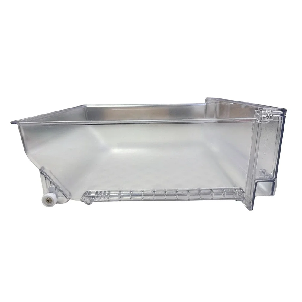 Clear Refrigerator‎ Crisper Drawer Bin with Humidity Slider Rollers Replacement